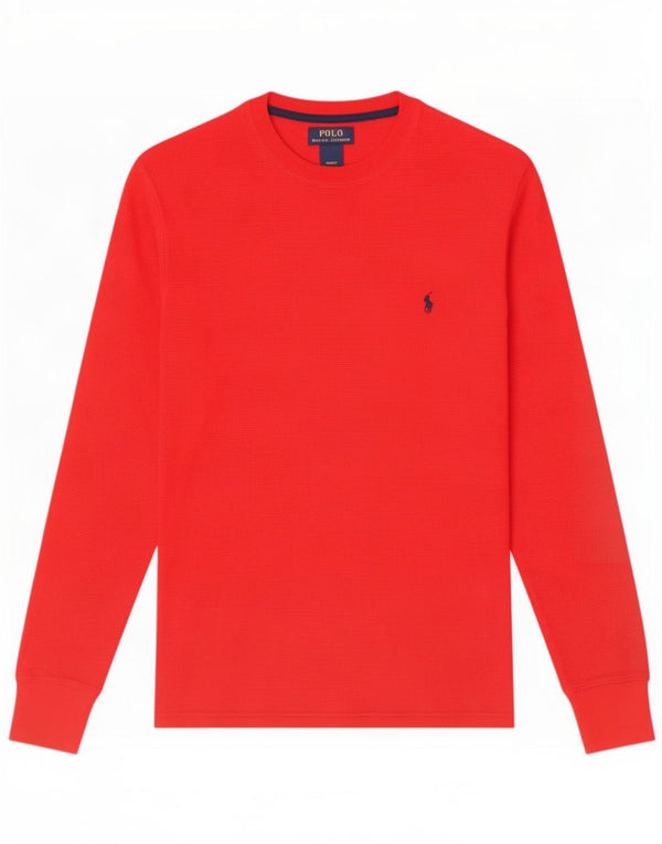 Polo Ralph Lauren Mens Regular Top Long Sleeve Small Red Cotton