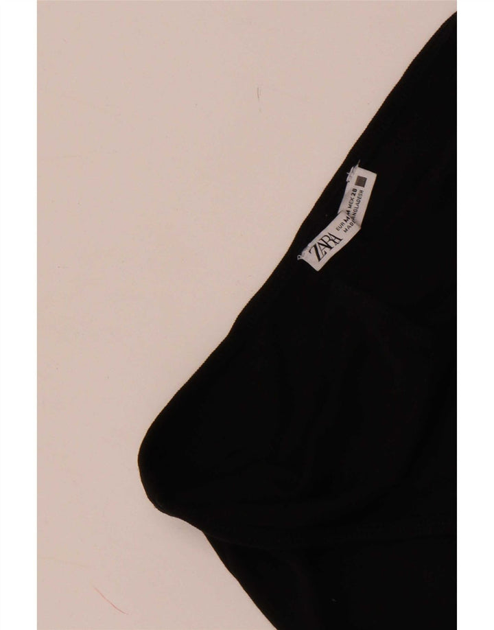 Zara Womens Sleeveless Jumpsuit UK 12 Medium Black