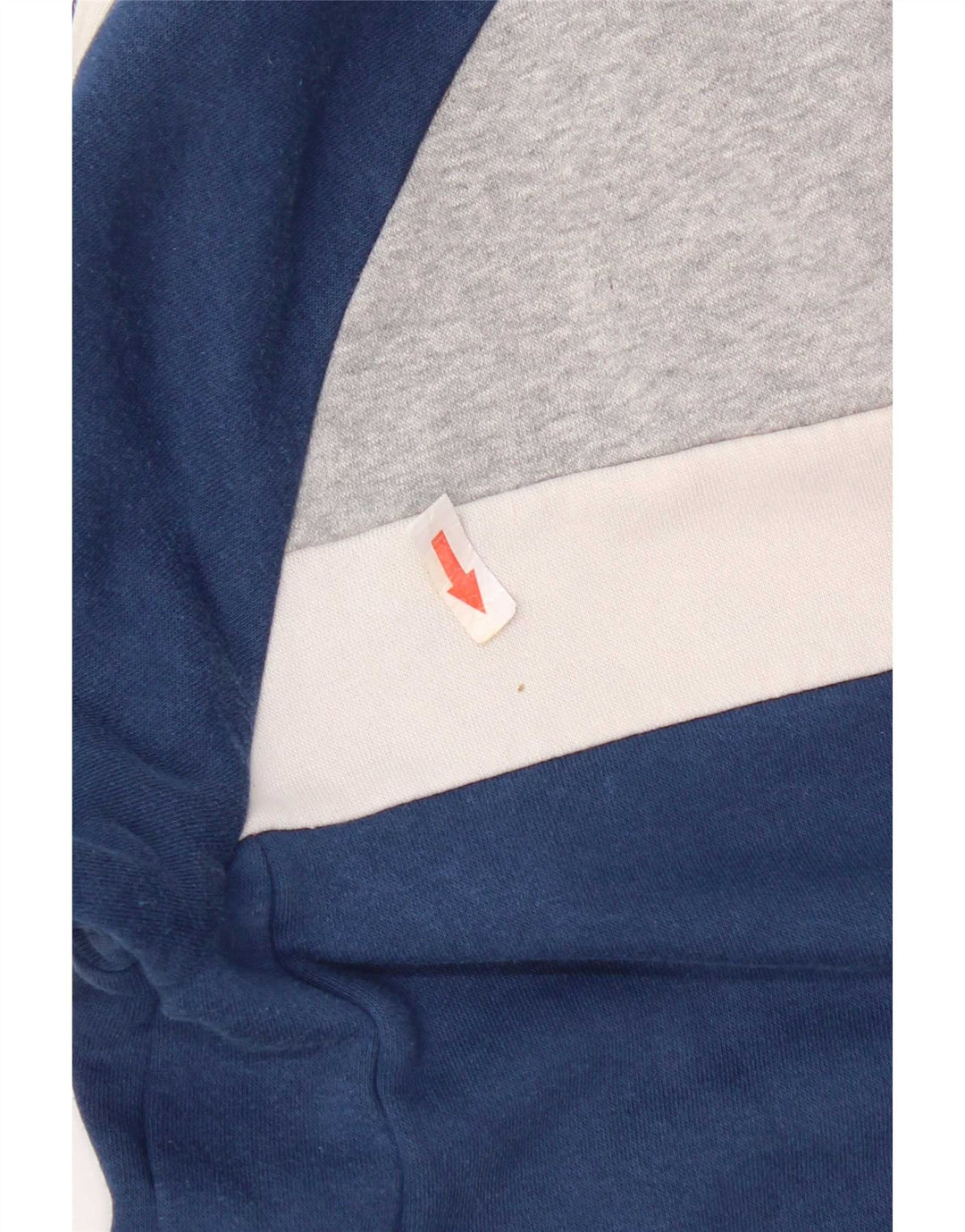 Adidas Mens Tracksuit Top Jacket UK 38/40 Medium Blue Colourblock Cotton