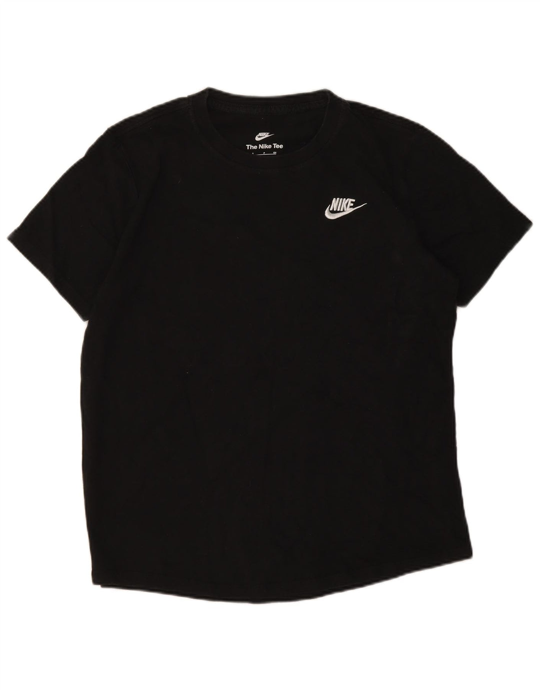 Nike Womens T-Shirt Top UK 10 Small Black Cotton