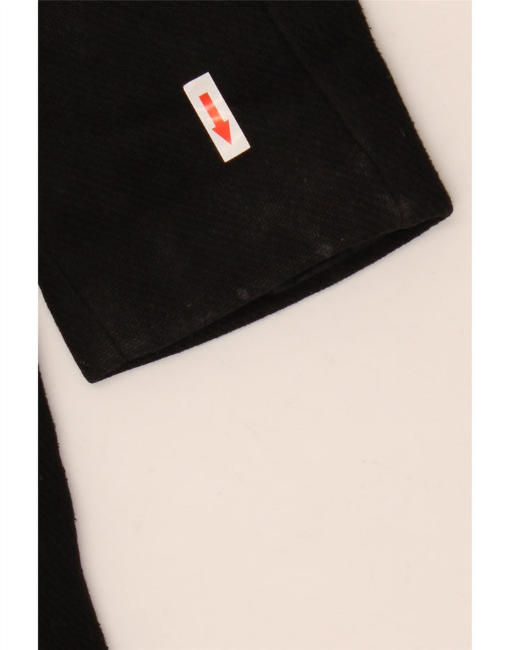 Marks & Spencer Womens Hooded Duffle Coat UK 12 Medium Black Polyester