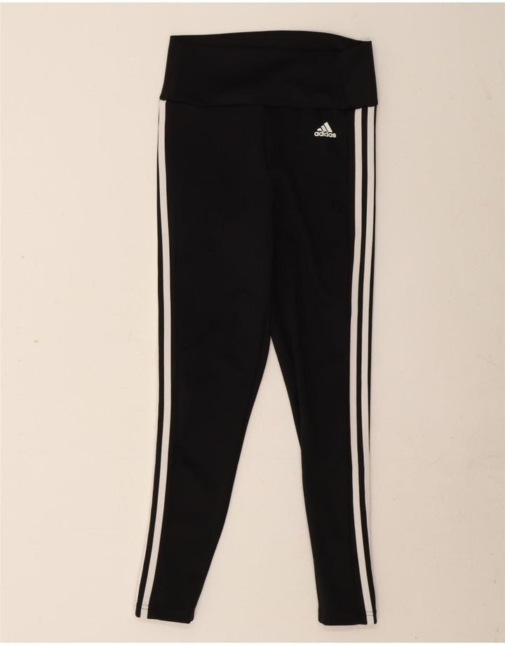 Adidas Womens Aeroready Leggings UK 8/10 Small  Black Polyester