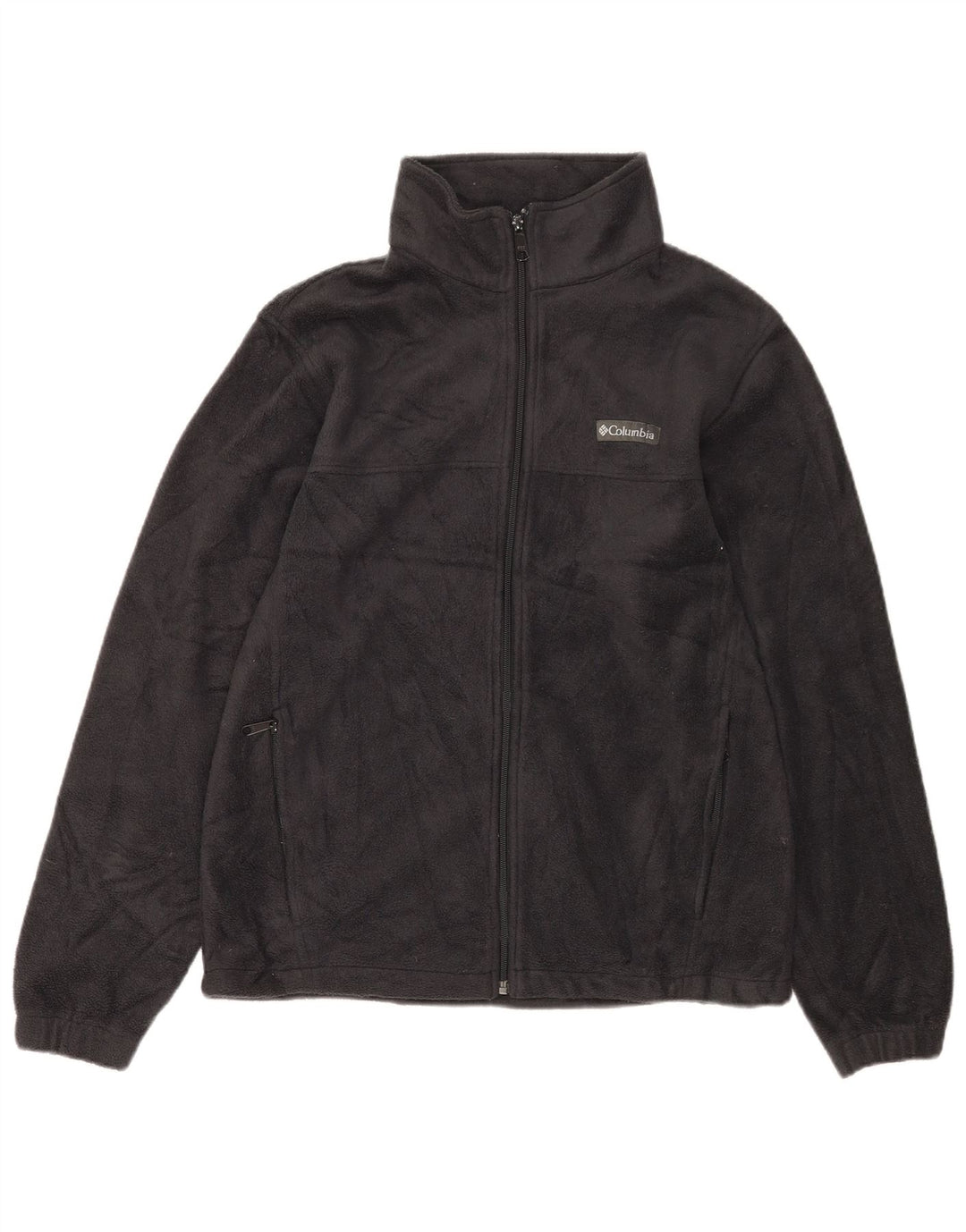 Columbia Mens Fleece Jacket UK 38 Medium Black Polyester
