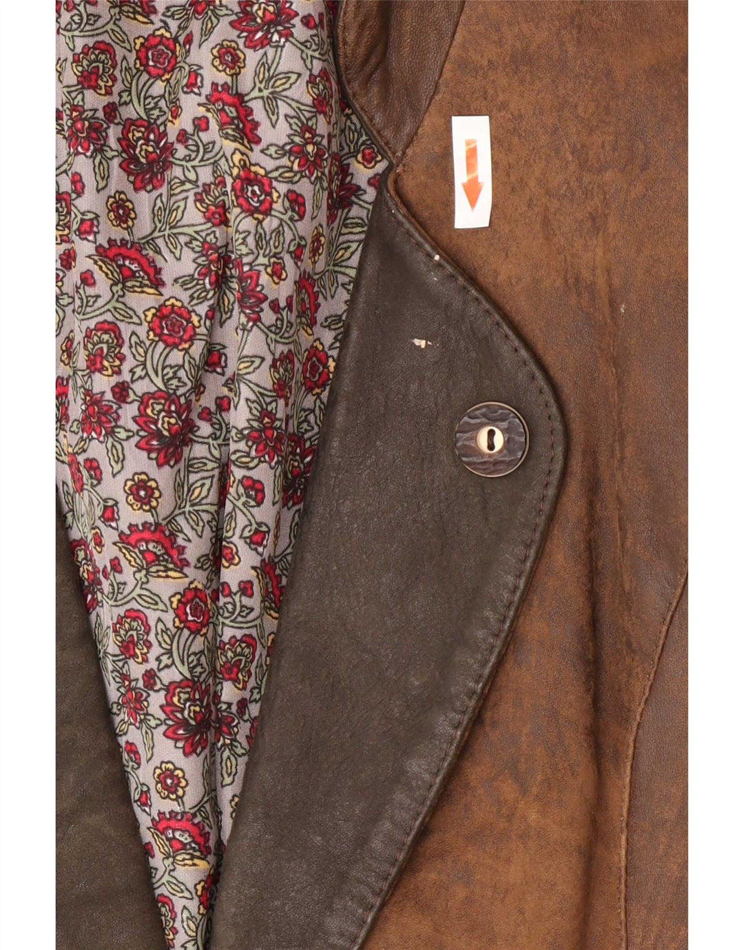 Vintage Womens 1 Button Blazer Jacket EU 38 Medium Brown Colourblock