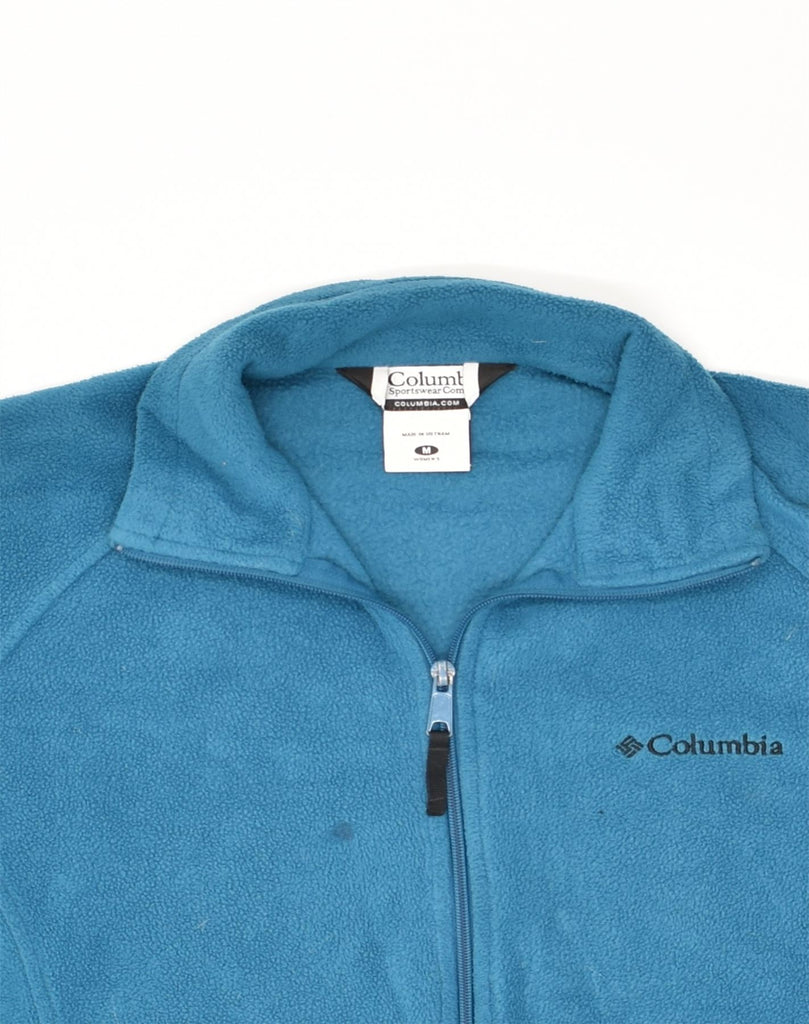 COLUMBIA Womens Fleece Jacket UK 14 Medium Blue Polyester | Vintage Columbia | Thrift | Second-Hand Columbia | Used Clothing | Messina Hembry 