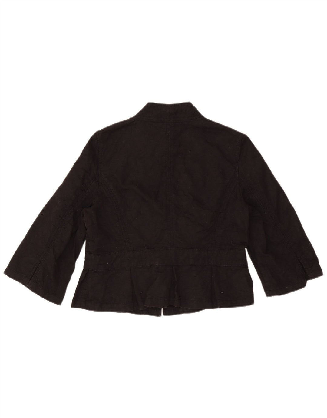 Marks & Spencer Womens 3/4 Sleeve Front Tie Bolero Jacket UK 16 Large Black
