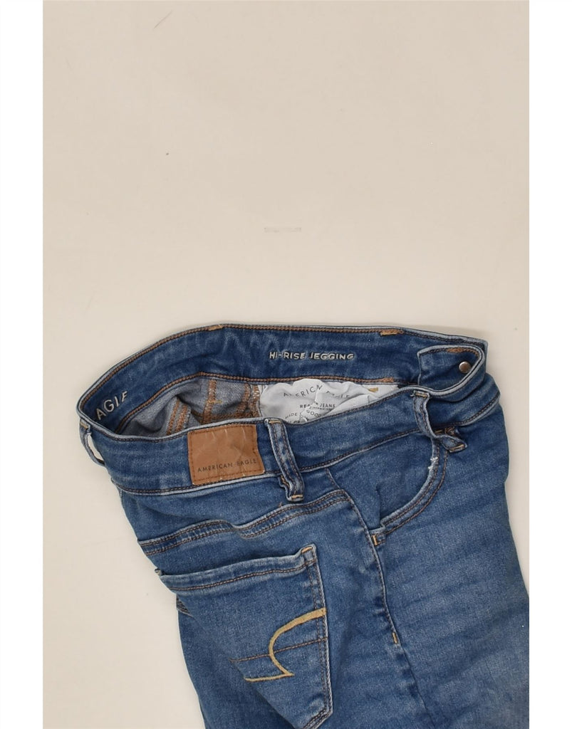 AMERICAN EAGLE Womens High Rise Skinny Jeans US 0 XS W26 L27  Blue Cotton | Vintage American Eagle | Thrift | Second-Hand American Eagle | Used Clothing | Messina Hembry 