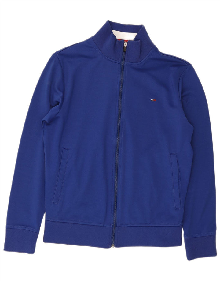 Tommy Hilfiger Mens Tracksuit Top Jacket Small Blue Polyester