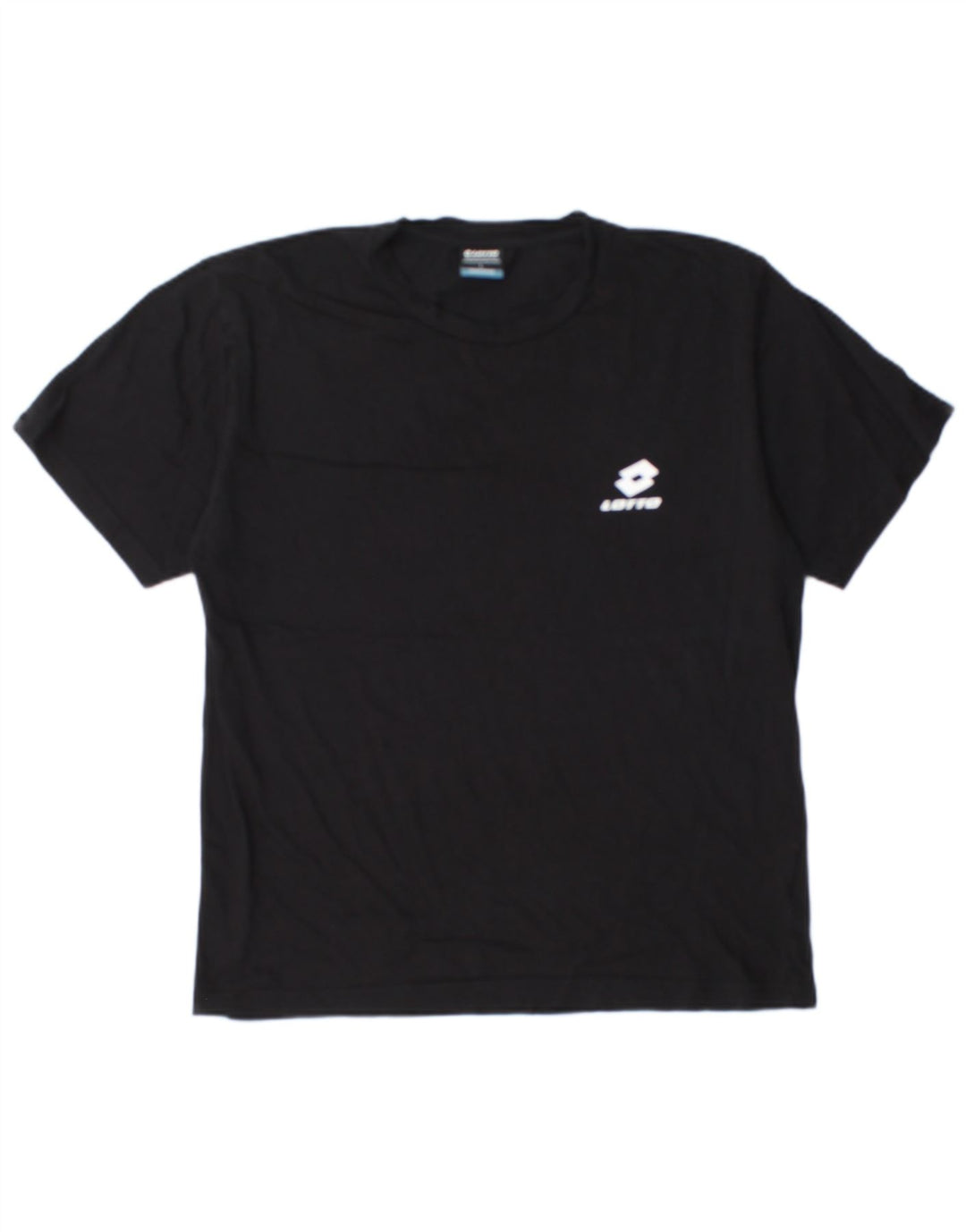 Lotto Mens T-Shirt Top Large Black Cotton