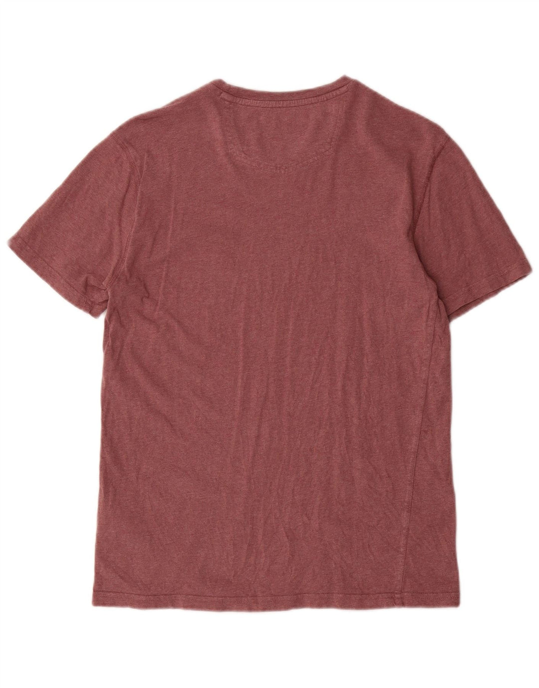 FAT FACE Mens T-Shirt Top Small Burgundy Cotton
