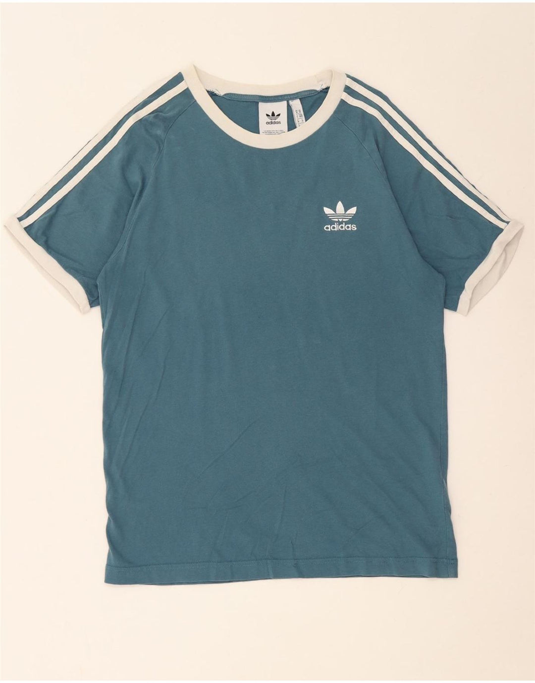 ADIDAS Mens T-Shirt Top Medium Blue Cotton