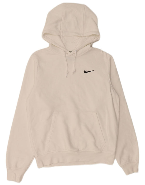 Nike Mens Hoodie Jumper Small White Cotton