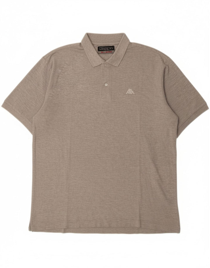 KAPPA Mens Polo Shirt XL Grey Cotton Vintage Kappa and Second-Hand Kappa from Messina Hembry 