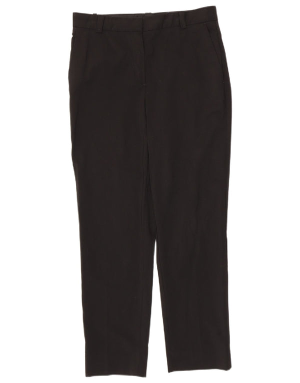 Massimo Dutti Womens Straight Chino Trousers EU 38 Small W28 L27 Black
