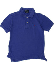 POLO RALPH LAUREN Boys Polo Shirt 5-6 Years Blue Cotton