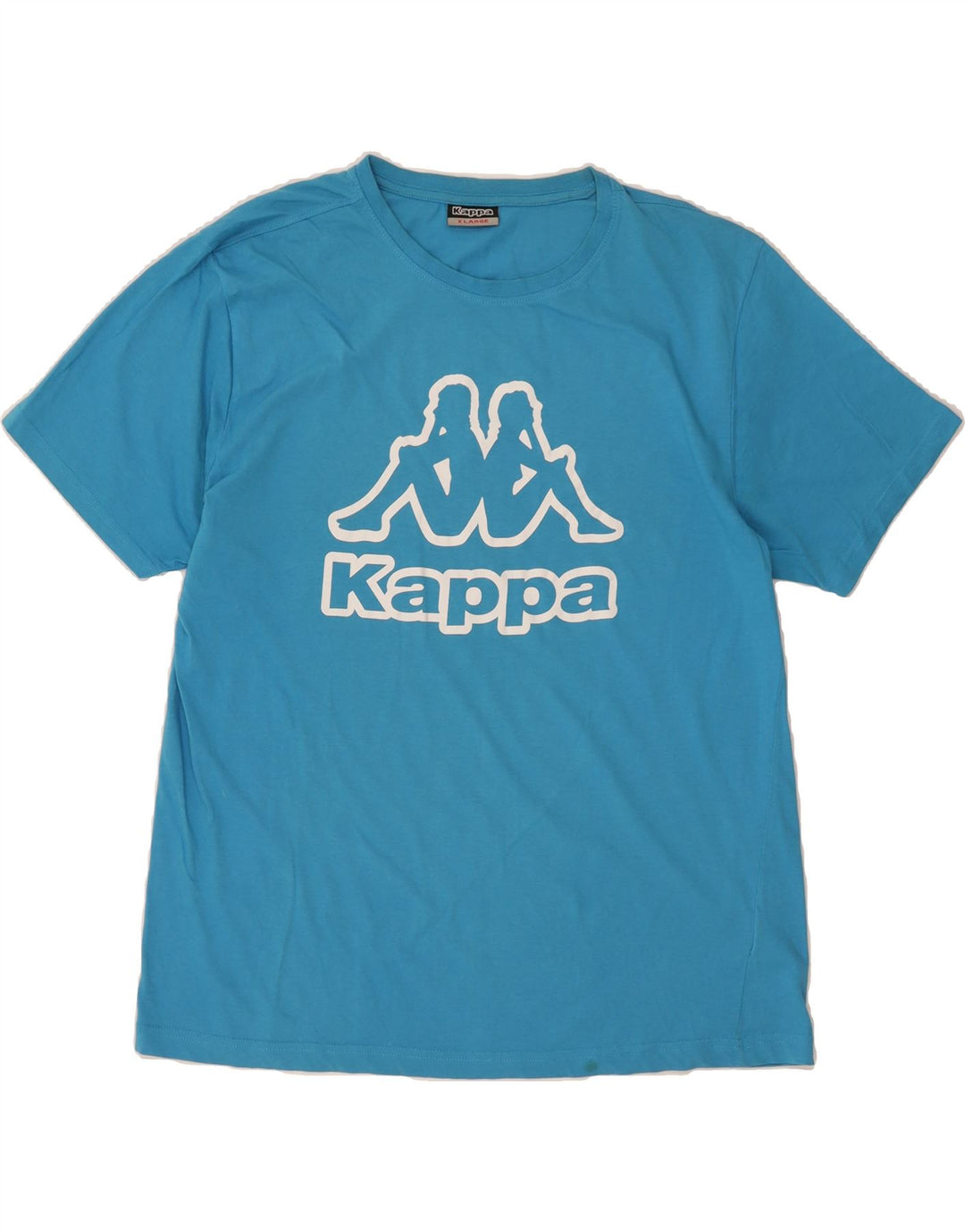 KAPPA Mens Graphic T-Shirt Top XL Blue Cotton Vintage Kappa and Second-Hand Kappa from Messina Hembry 