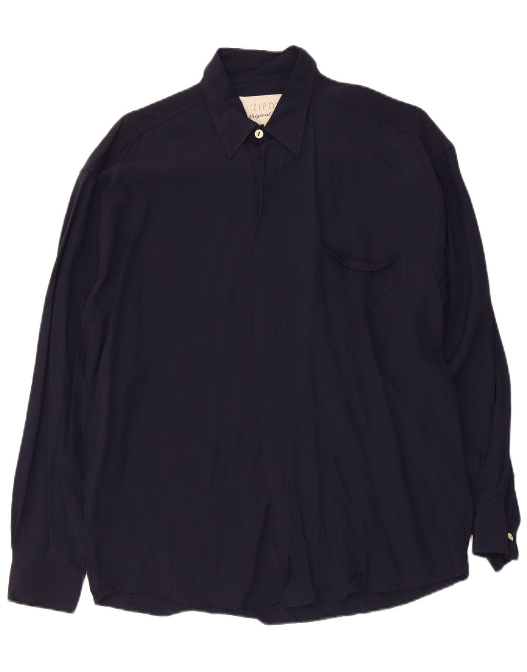 Tipo' S Mens Shirt Medium Navy Blue