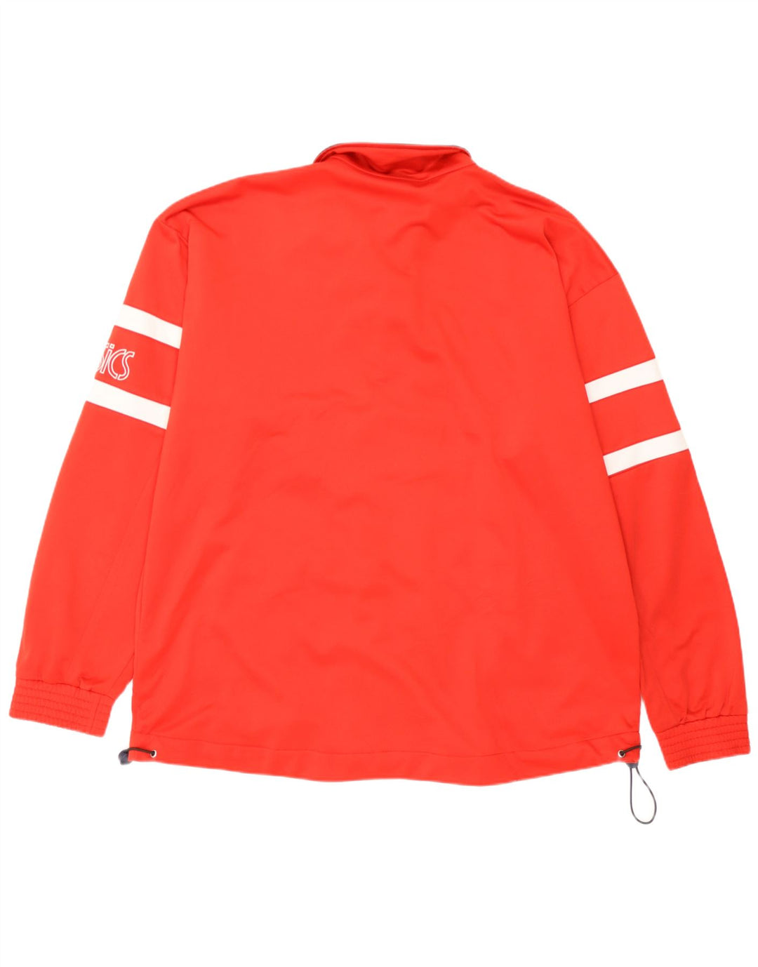 Asics Mens Graphic Tracksuit Top Jacket XL Red Polyester