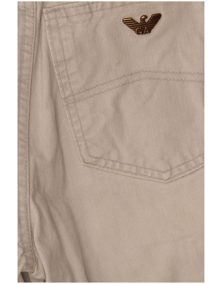 Armani Womens Tapered Jeans W27 L26 Grey Cotton