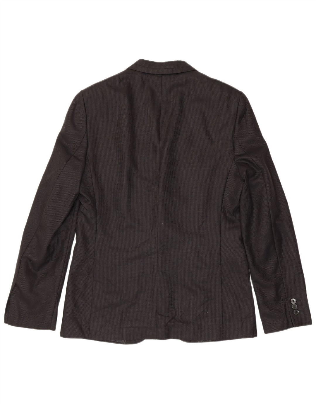 Zara Mens 2 Button Blazer Jacket EU 50 Medium Black Pinstripe