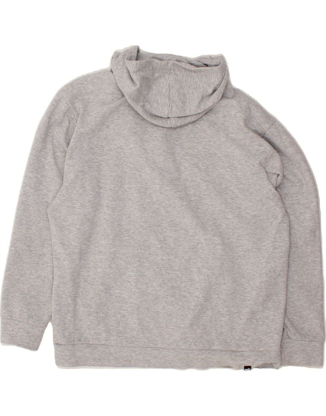 PUMA Mens Zip Neck Hoodie Jumper Large Grey Cotton Vintage Puma and Second-Hand Puma from Messina Hembry 