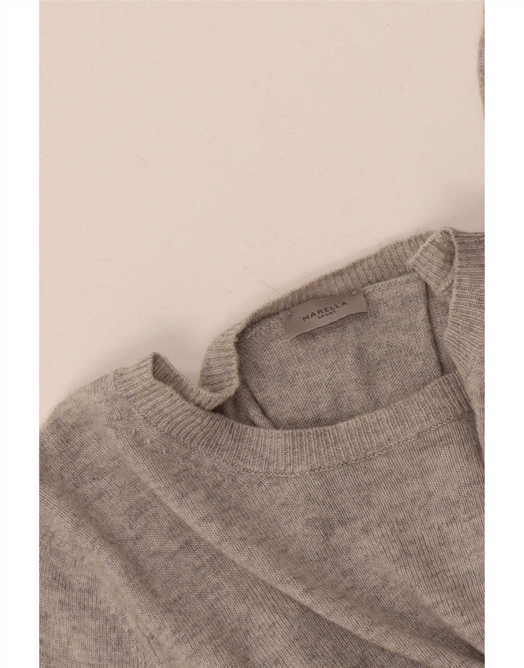 Marella Womens Boat Neck Jumper Sweater UK 16 Large Grey