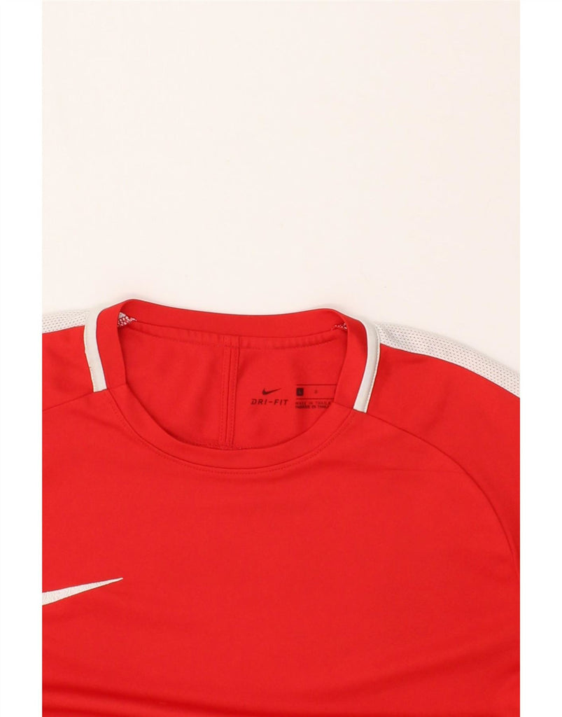 NIKE Mens Dri Fit T-Shirt Top Large Red Colourblock Polyester Vintage Nike and Second-Hand Nike from Messina Hembry 