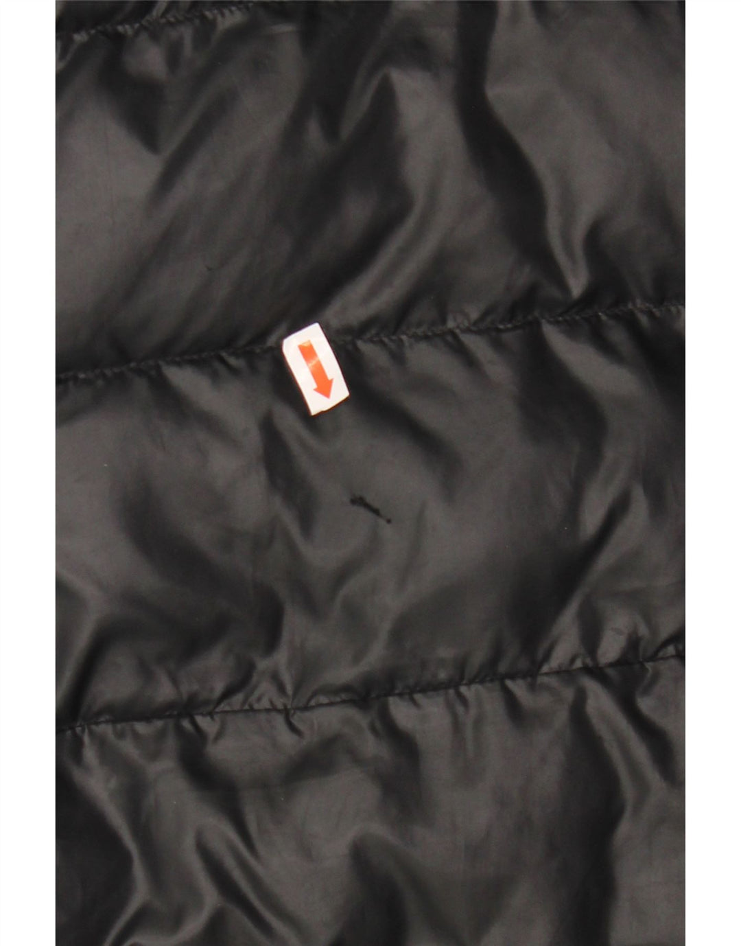 ADIDAS Boys Hooded Padded Jacket 9-10 Years Black Polyester