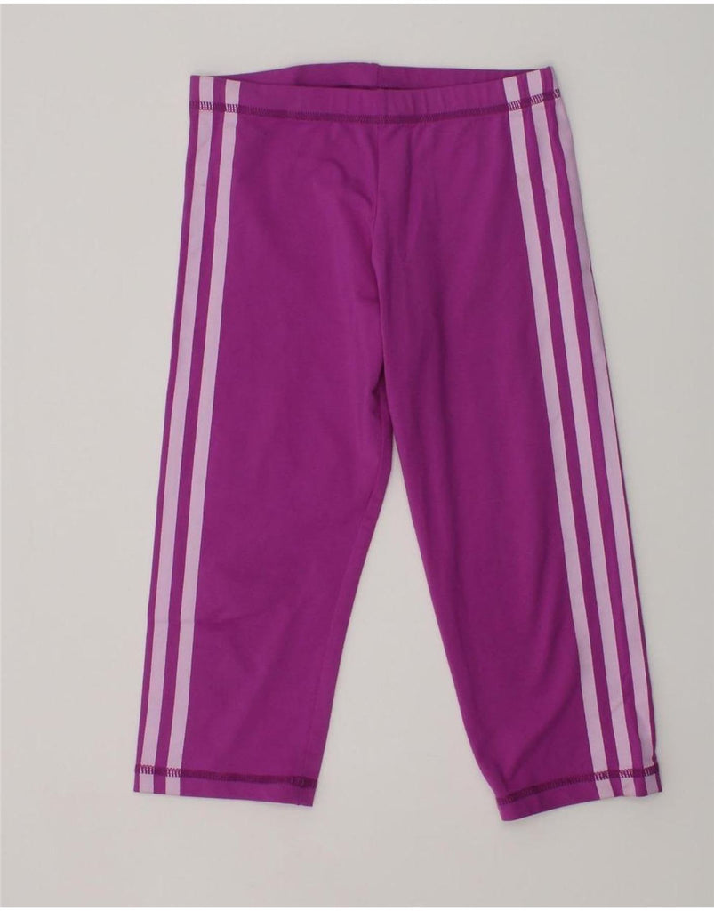 ADIDAS Girls Tracksuit Trousers 5-6 Years Purple Polyester | Vintage Adidas | Thrift | Second-Hand Adidas | Used Clothing | Messina Hembry 