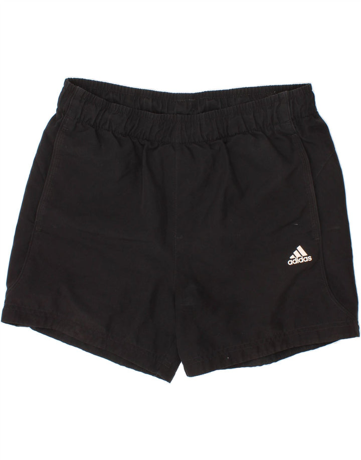 ADIDAS Boys Climalite Sport Shorts 13-14 Years Black Polyester Vintage Adidas and Second-Hand Adidas from Messina Hembry 