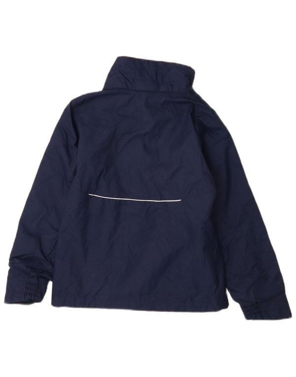 Columbia Girls Windbreaker Jacket 9-10 Years Small  Navy Blue Nylon