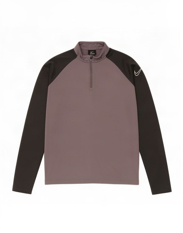 Nike Boys Dri Fit Graphic Pullover Tracksuit Top 12-13 Years Large Grey