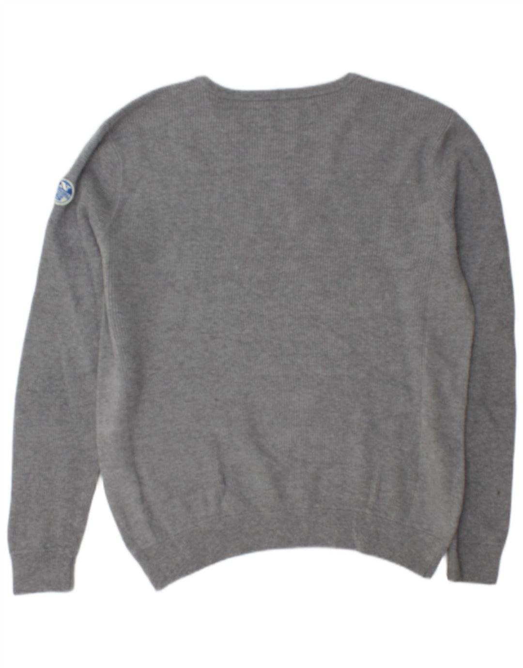 North Sails Mens Crew Neck Jumper Sweater XL Grey Cotton