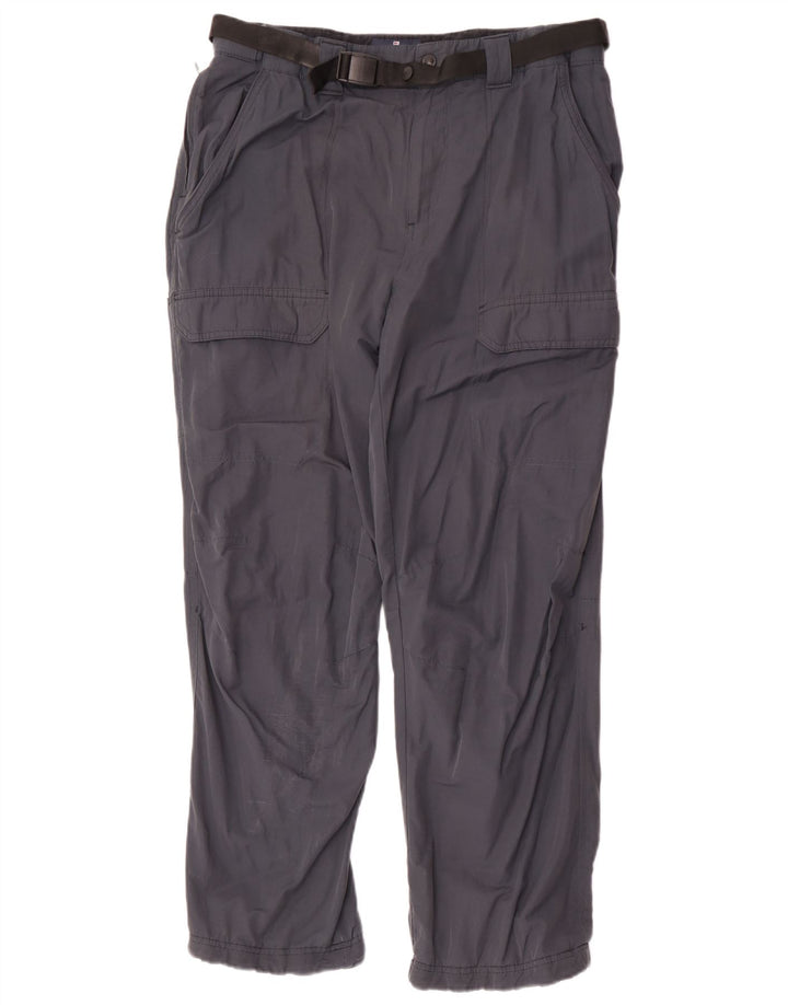 Marks & Spencer Mens Straight Windbreaker Trousers W34 L31 Navy Blue