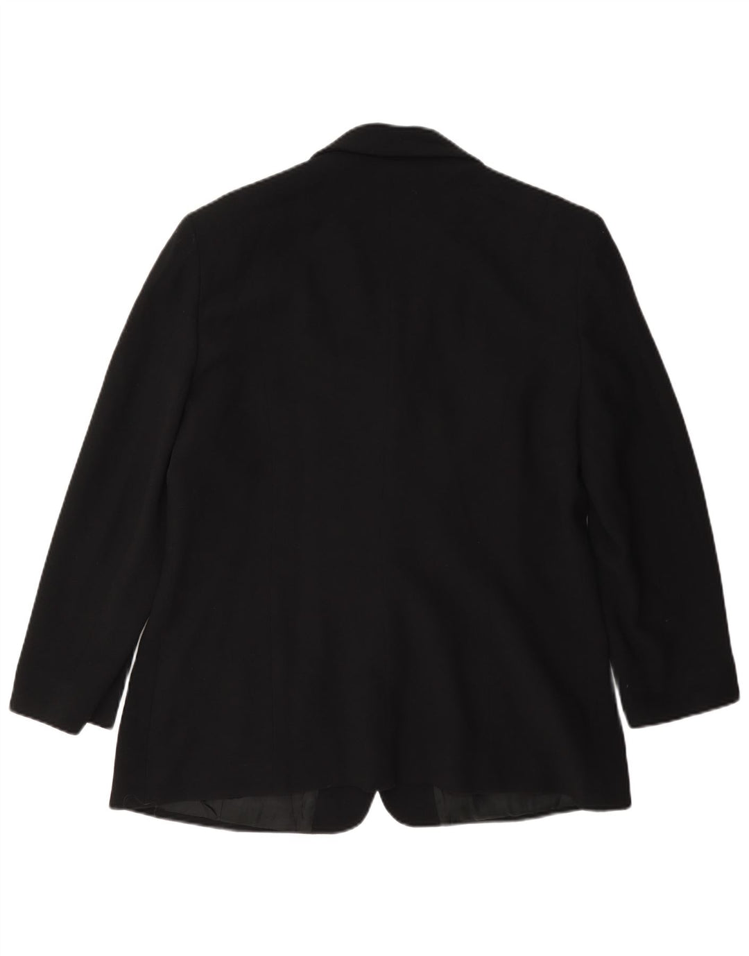 Vintage Womens 5 Button Blazer Jacket UK 14 Large Black Wool