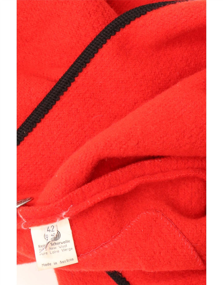 GIESSWEIN Womens 2 Button Blazer Jacket EU 42 Large Red New Wool