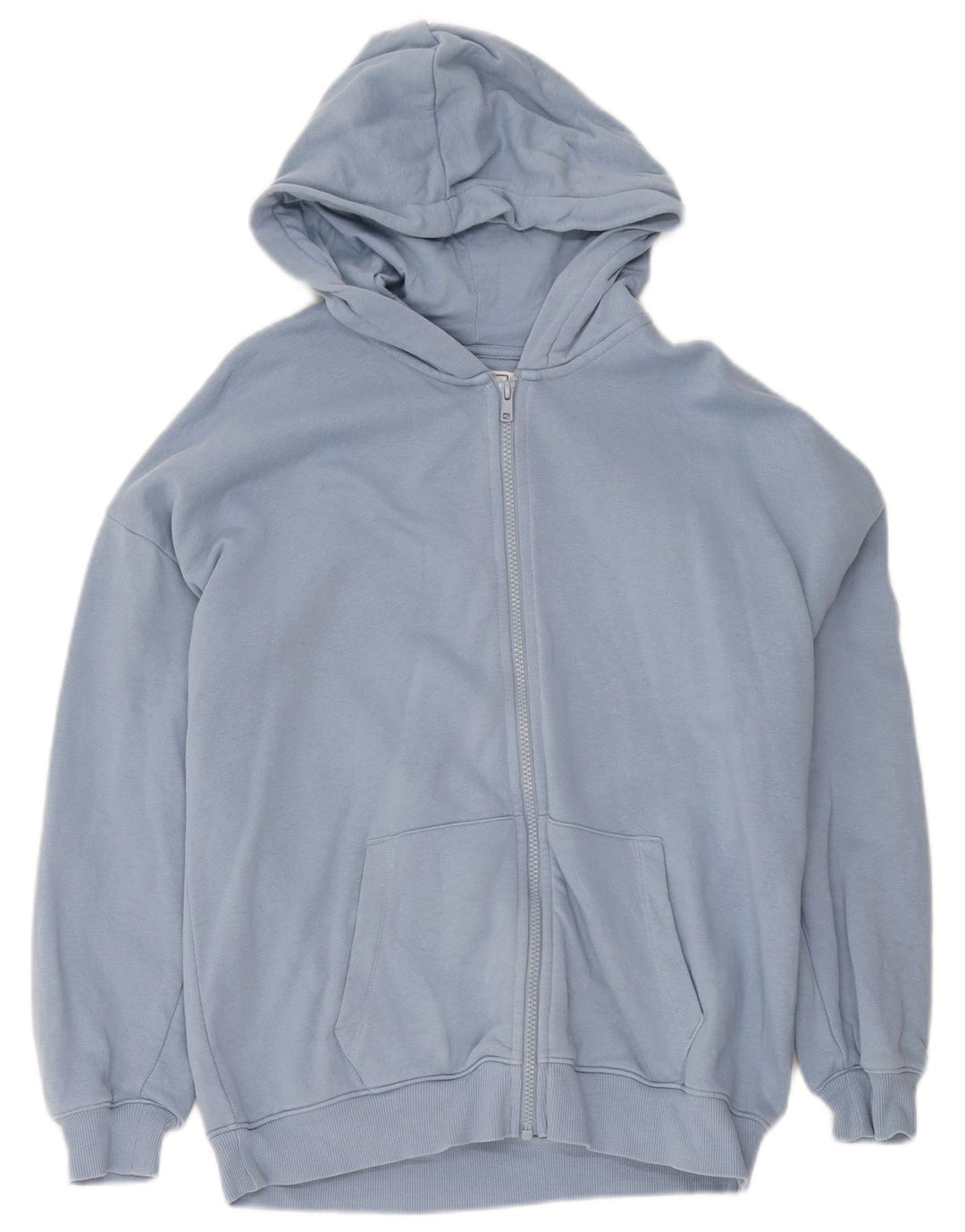 Marks & Spencer Boys Zip Hoodie Sweater 13-14 Years Blue Cotton