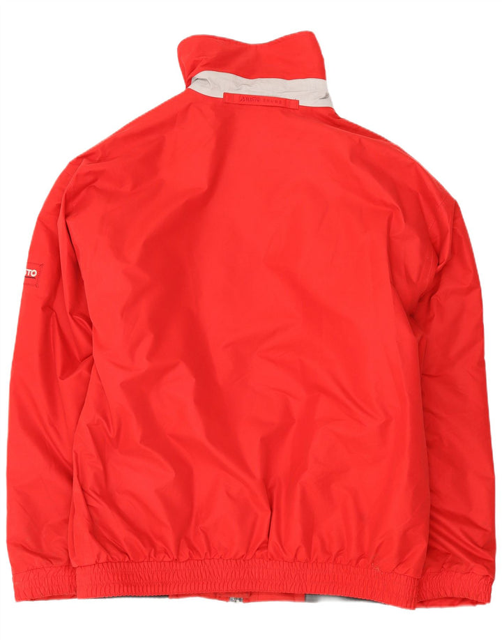 Musto Mens Windbreaker Jacket UK 38 Medium Red Polyester