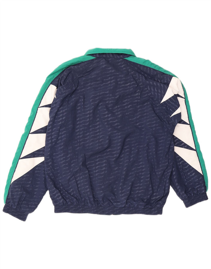Puma Mens Tracksuit Top Jacket  Medium Navy Blue Colourblock Polyamide
