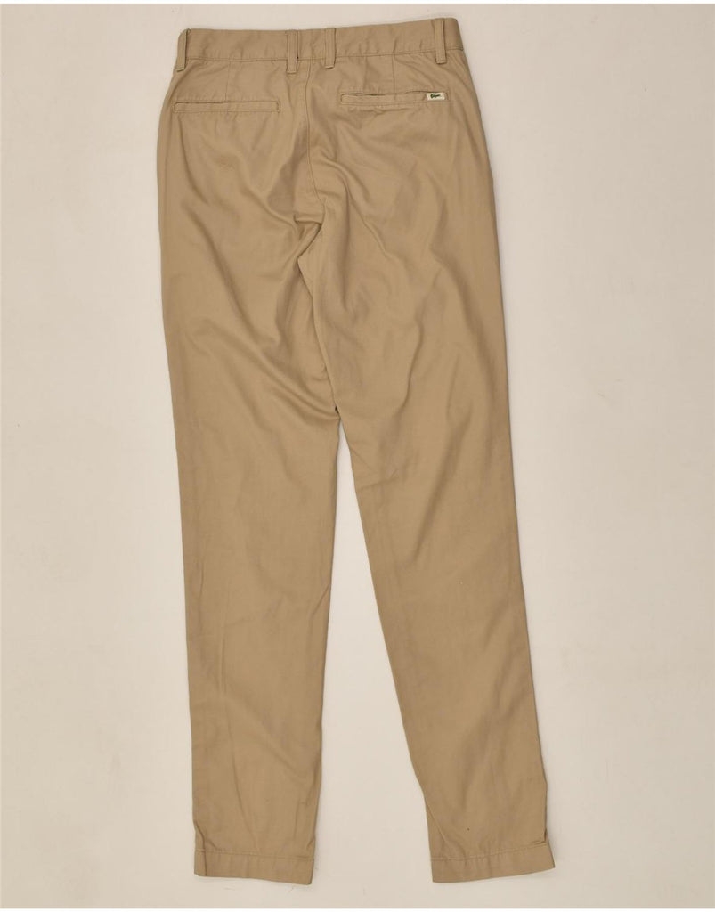 LACOSTE Mens Slim Fit Chino Trousers W29 L32 Beige Cotton | Vintage Lacoste | Thrift | Second-Hand Lacoste | Used Clothing | Messina Hembry 