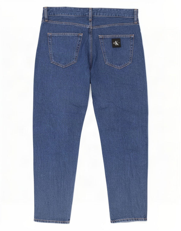 Calvin Klein Mens Slim Jeans W31 L26 Navy Blue Cotton
