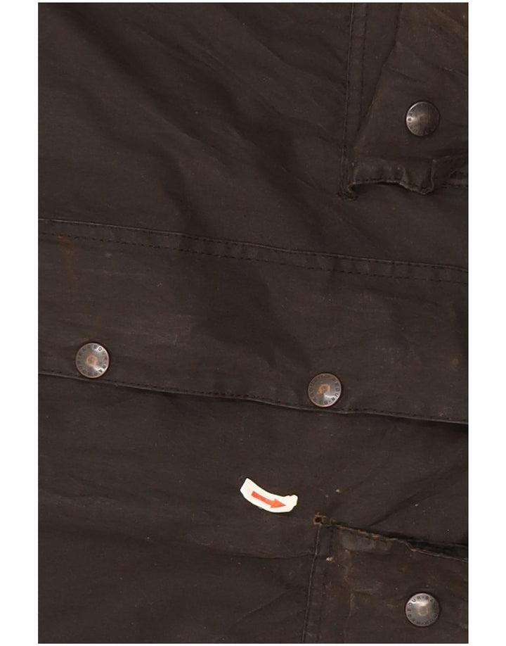 Barbour Mens Beaufort Loose Fit Waxed Cotton Jacket EU 48 Medium Brown