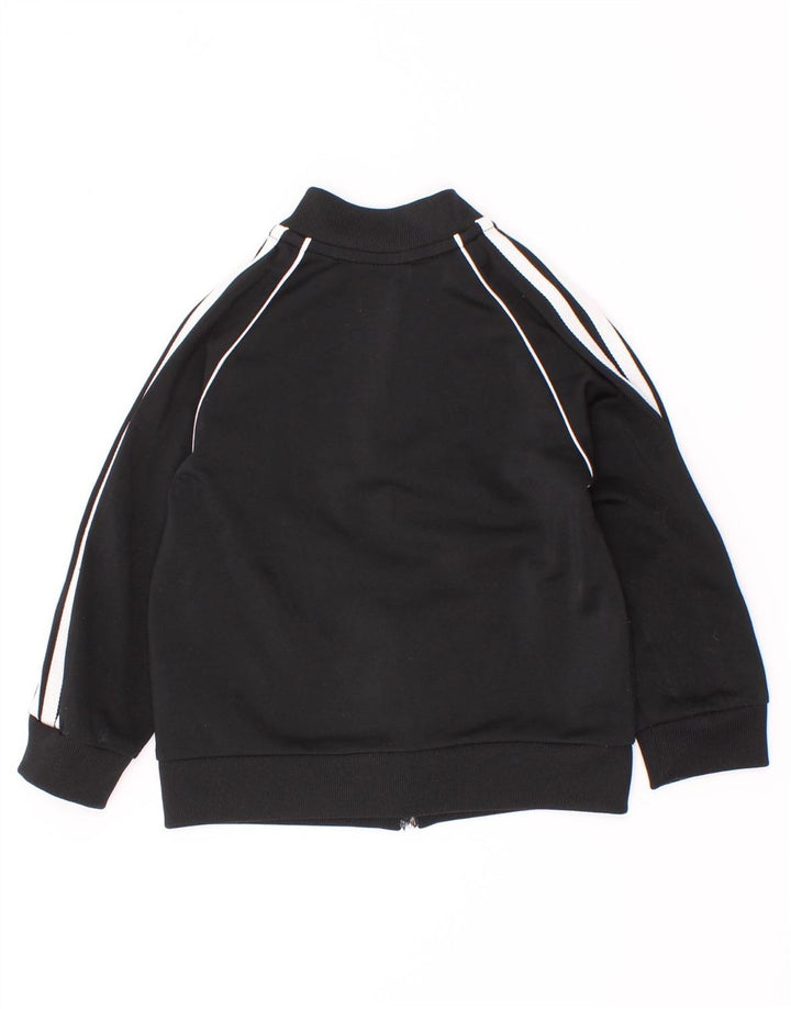 Adidas Baby Boys Tracksuit Top Jacket 9-12 Months Black Polyester