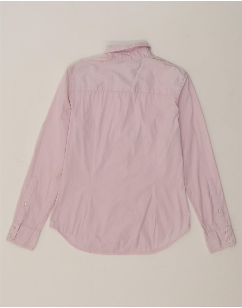 ZARA Womens Shirt UK 12 Medium Pink Vintage Zara and Second-Hand Zara from Messina Hembry 