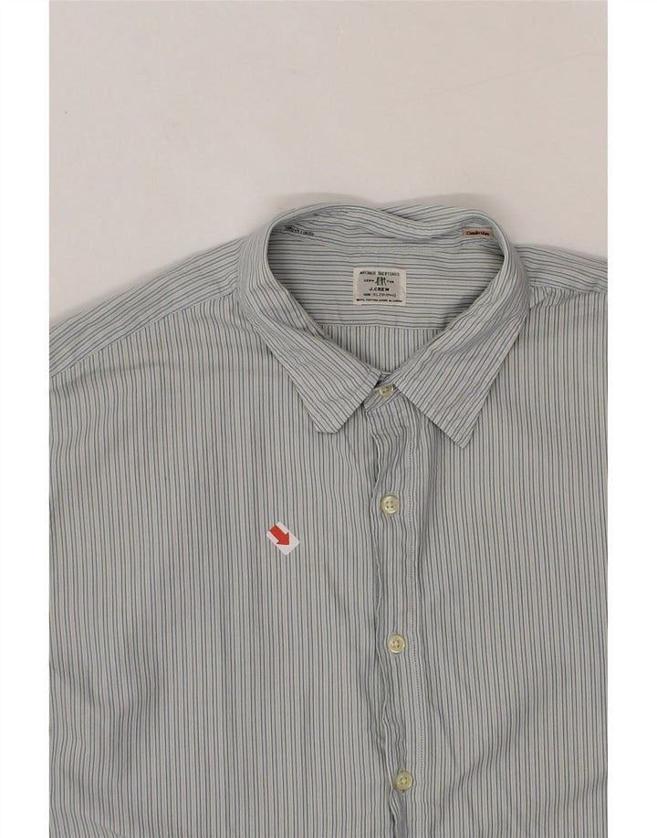 J. CREW Mens Shirt Size 17 17 1/2 XL Blue Striped Vintage J. Crew and Second-Hand J. Crew from Messina Hembry 