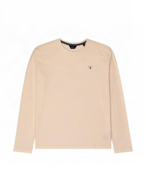 Gant Boys Top Long Sleeve 14-15 Years White Cotton
