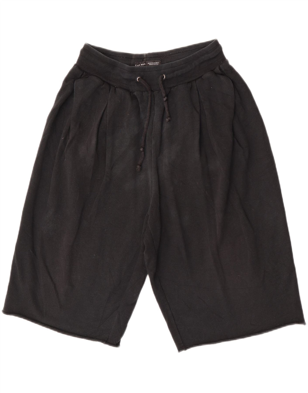 Zara Mens Bermuda Sport Shorts Medium Black