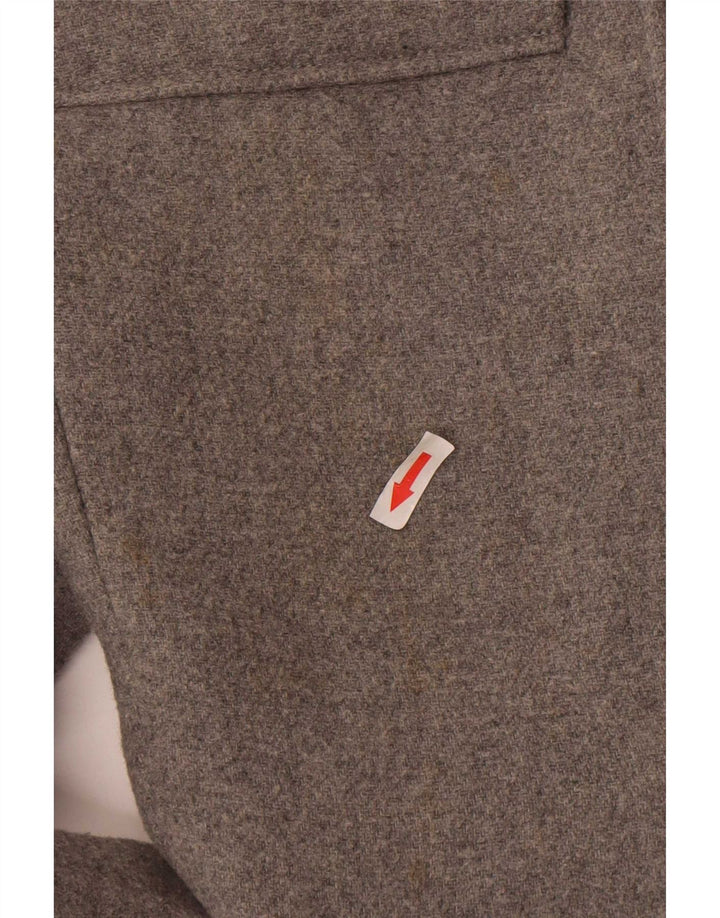 Zara Womens Trafaluc Pea Coat UK 6 XS Grey Polyester