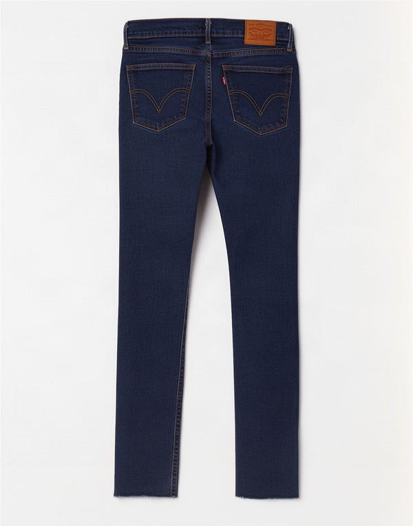 Levi's Womens Skinny Jeans W28 L29 Navy Blue Cotton