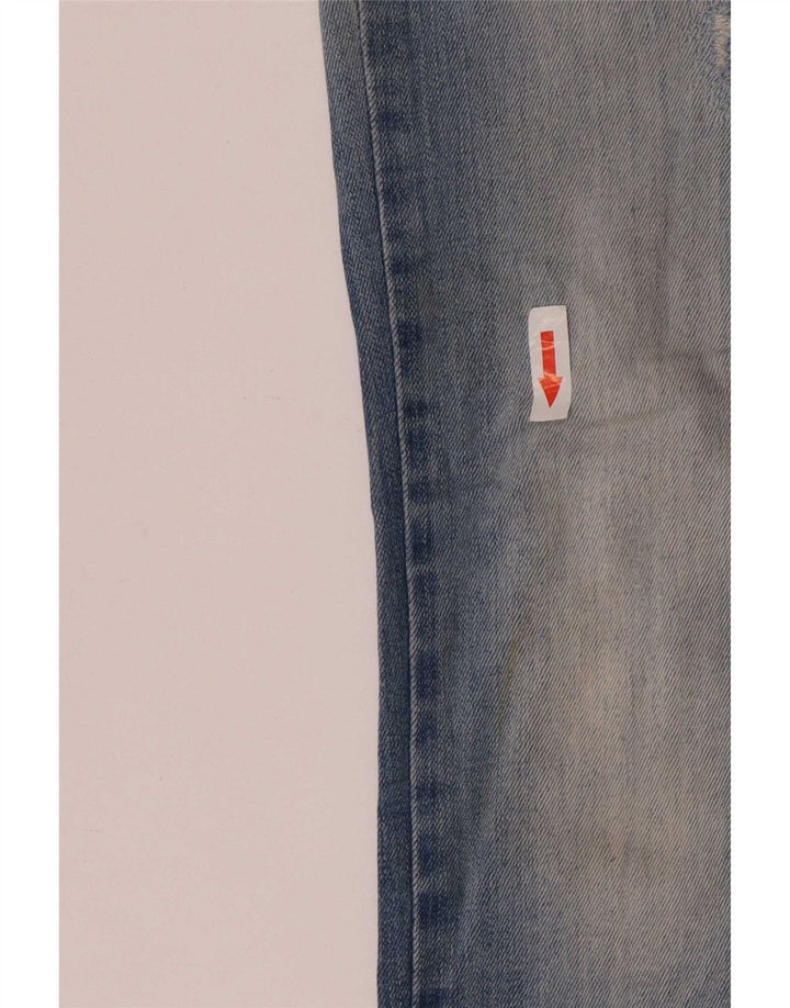 Diesel Womens Distressed Super Slim Jeans W29 L28 Blue Cotton